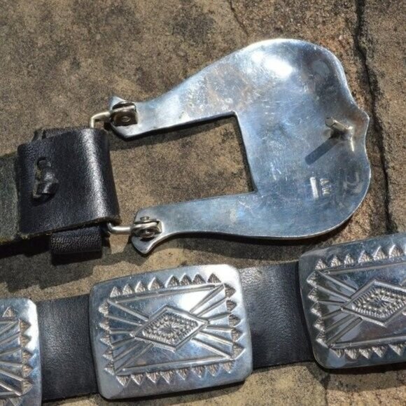 A.M. Sterling Silver Belt - Picture 1 of 4
